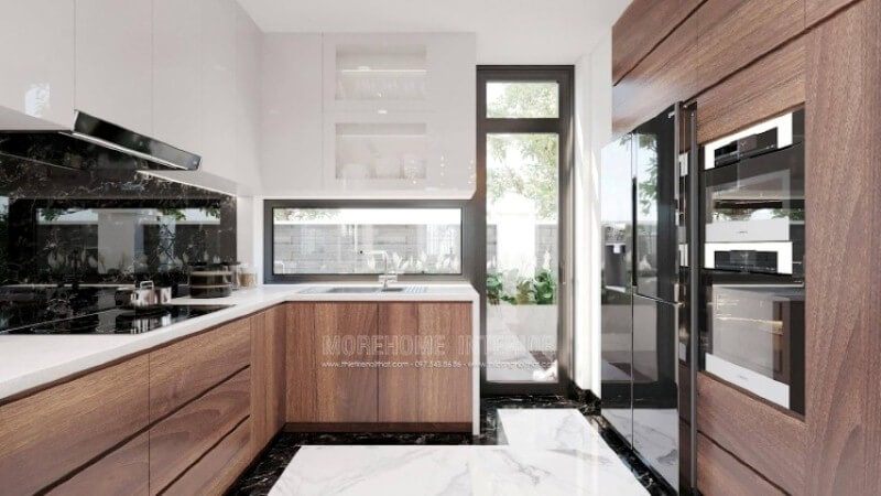 Là một người phụ nữ trong gia đình việc có một phòng bếp hoàn hảo vừa đáp ứng mọi công năng vừa mang lại cần thiết cũng như phát triển mạnh mẽ vật liệu nội thất, tính thẩm mỹ ngày càng khắt khe, bạn có thể nhanh chóng sở hữu mẫu bố trí không gian phòng bếp tuyệt đẹp cho mình như trong ý tưởng thiết kế không gian phòng bếp tại biệt thự Vinhomes Imperia Hải Phòng.
