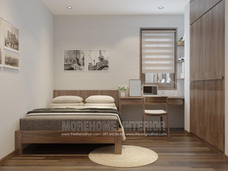 Thiết kế chân giường cách điệu đẹp, làm điểm nhấn cho không gian phòng ngủ nhà bạn. Hầu hết nhà có trần thấp thì nên chọn mẫu giường ngủ dạng chân thấp để tạo không gian cao hơn.